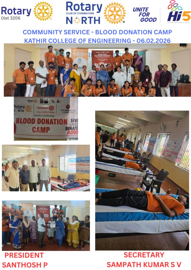 Community Service Blood Donation
