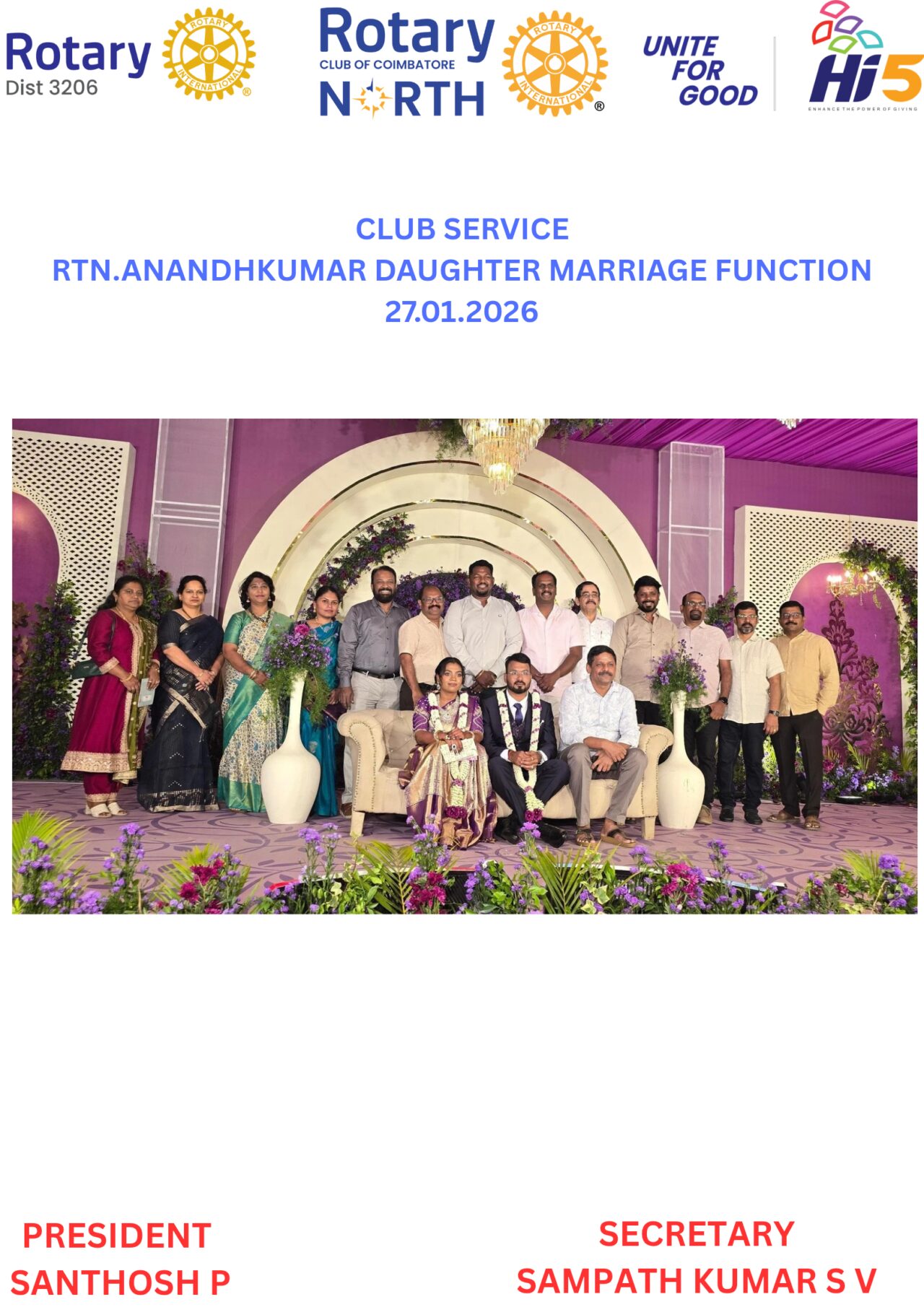 Club Member Family Function